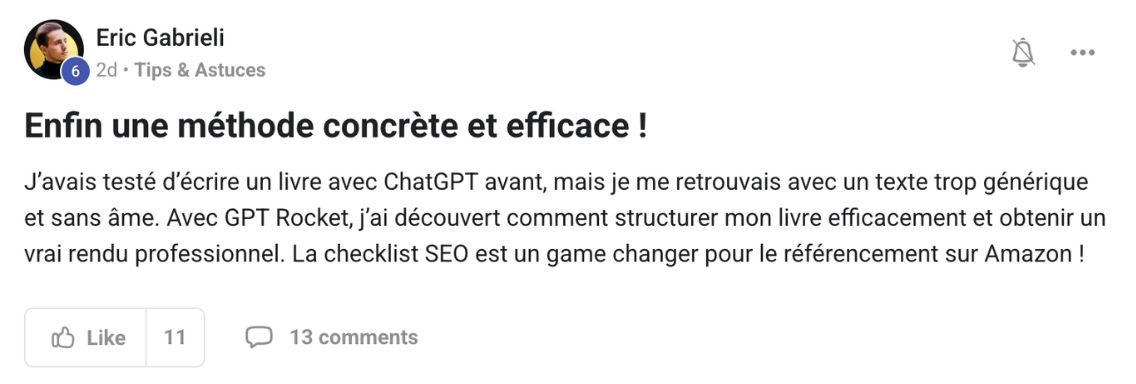 avis client kdp