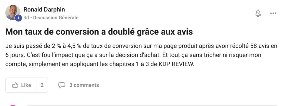 avis amazon kdp