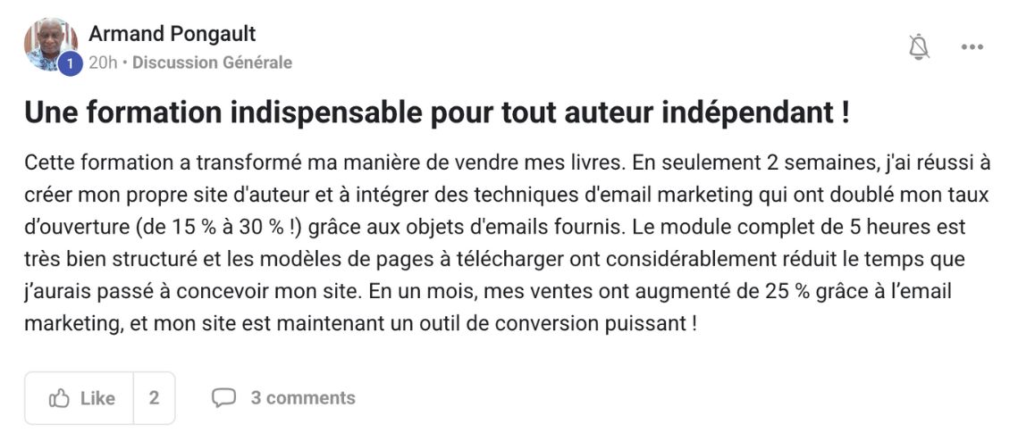 formation web écrivain